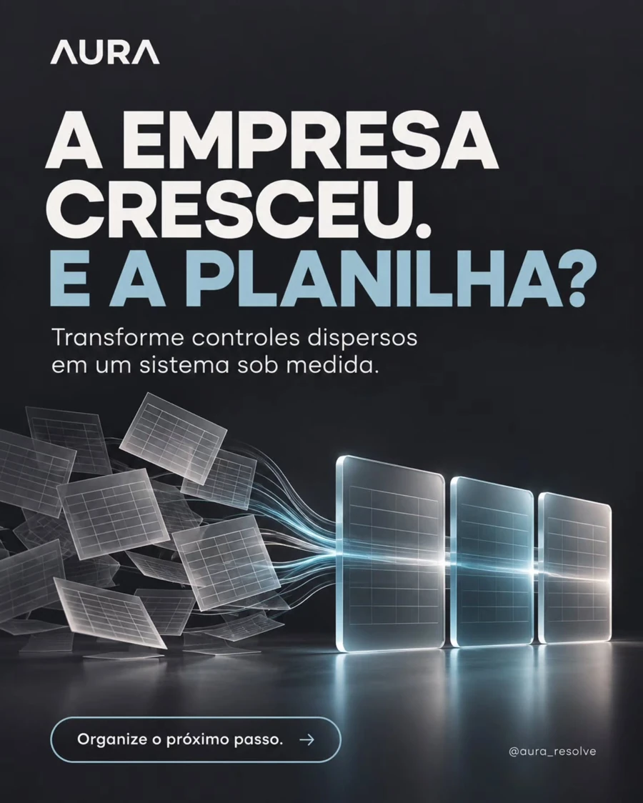 Da planilha ao sistema.