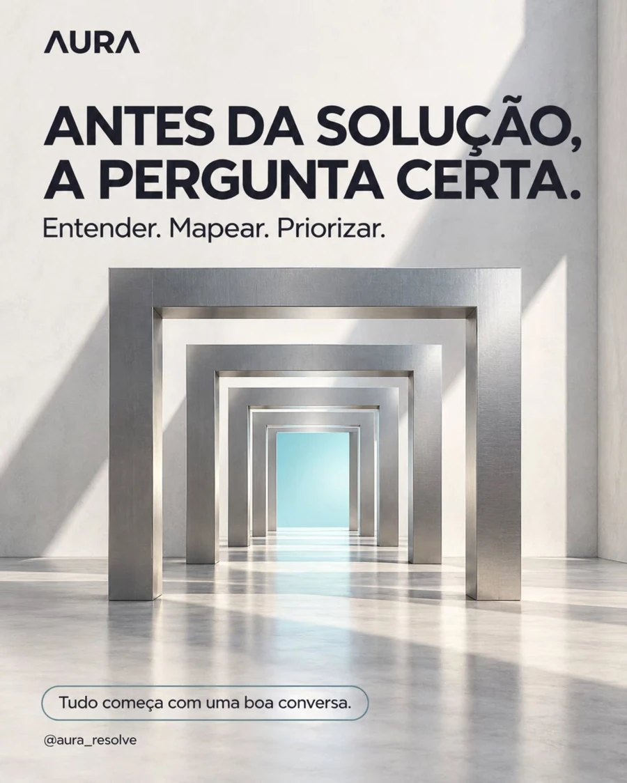 Antes da solução, a pergunta certa.